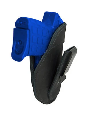 New Barsony Black Leather Tuckable IWB Holster for 380 Ultra Comp 9mm Pistols - Image 1 of 4