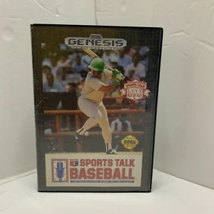 Sports Talk Baseball Sega Genesis 1992 Game, Box & Manual MLB --Retro-- - Picture 1 of 3