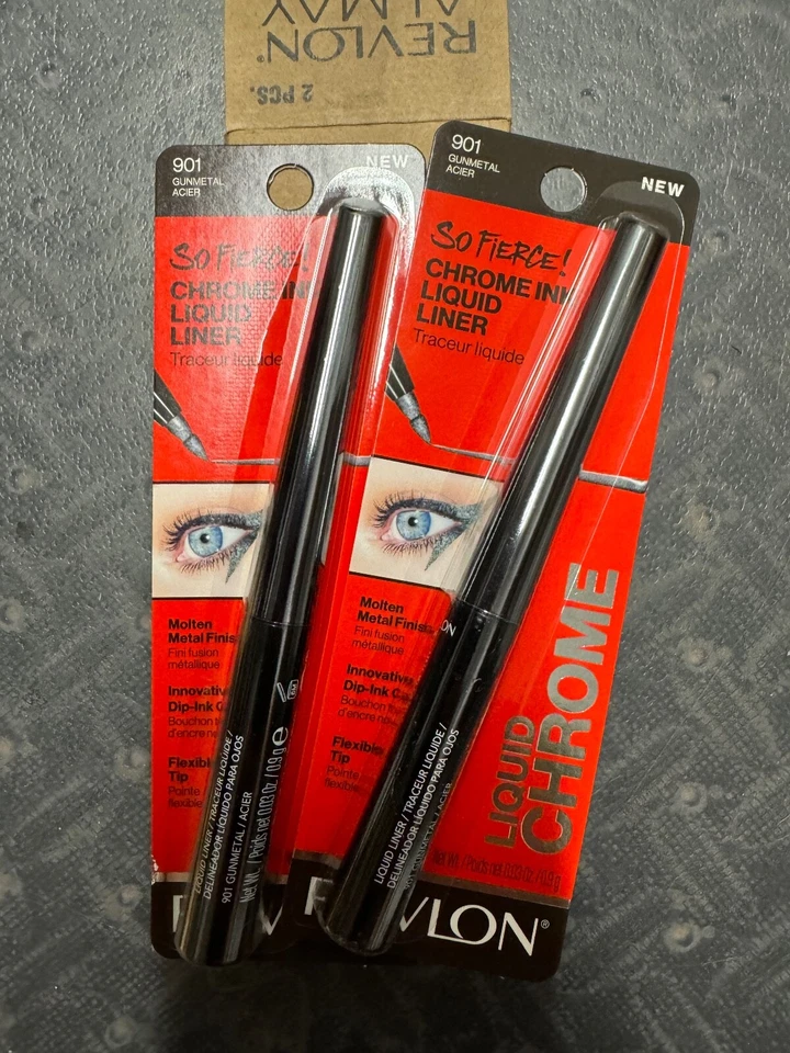  2 -Revlon So Fierce! Chrome Ink Liquid Liner, 901 Gunmetal, 0.03 Oz  - Image 1 of 1