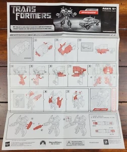 Transformers Movie Ironhide Voyager Class Instruction Sheet Hasbro 2007 - Picture 1 of 1