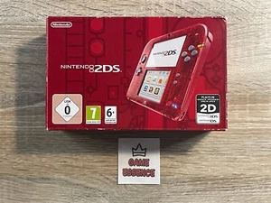 Console Nintendo 2DS Rouge Transparent Red PAL EUR 3DS - Picture 1 of 15