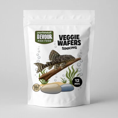 YOUR FISH STUFF Spirulina Veggie Algae Wafers Pleco Catfish Tropical Bulk Fish Food ONE LB YFS