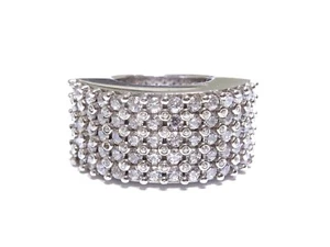 Herrenring 0,925 Silber mit rund geschliffenen weißen Zirkonia Krappen & Zargenfassung - Bild 1 von 6