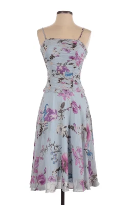 Vestido de seda floral Sue Wong Foto 1 de 4