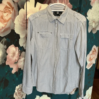 Ocean Current Striped Button Down - Image 1 of 4