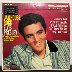 ELVIS PRESLEY - Jailhouse Rock EPA-4114 (1957) - 7" Vinyl Record 45RPM - VG - Picture 1 of 4