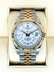 NEW 2025 Rolex Sky-Dweller 42mm 336933 Two-Tone Jubilee White Dial - Picture 1 of 10