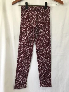 New Old Navy Girls Floral Leggings Built in tough Flowers Plum White U pick - Picture 1 of 5