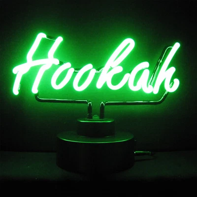 FOX SPIRITS Hookah - Leucht - Reklameschild, Neon Sign