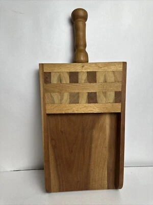 Handcrafted Wooden Cutting Board Block with Tray Butcher Block Charcuterie - Image 1 of 4