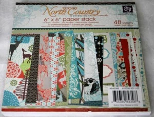Prima Paper Stack NORTH COUNTRY 6" x 6" Scrapbook Crafting Decorative Paper NEW - Picture 1 of 2