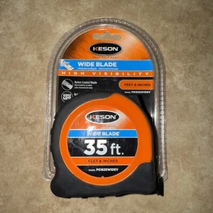 Keson 35 ft Tape Measures, 1 3/16 in Wide Blade - Picture 1 of 2