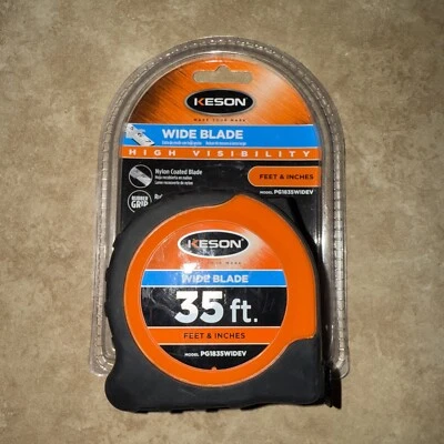 Keson 35 ft Tape Measures, 1 3/16 in Wide Blade - Image 1 of 2