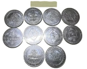 10 ABC & WIBC Reno Silver Legacy, and El Dorado Gaming Tokens From 1998–2001. - Picture 1 of 8