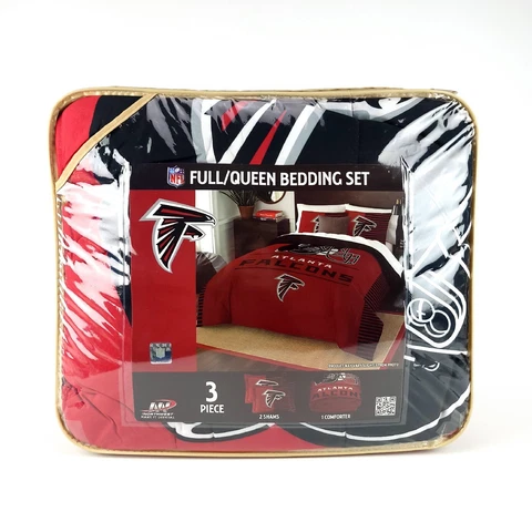 Atlanta Falcons NFL Bedding Set Full / Queen 3 Piece Northwest New Cover