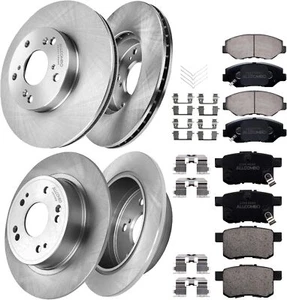 Front and Rear 11.10" (282mm) Brakes Rotors and Ceramic Pads for 2008-2017 Honda - Picture 1 of 7