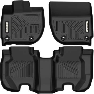 OEDRO 3pcs Floor Mats for 2015-2020 Honda Fit TPE Carpet Liners Set All Weather - Image 1 of 4