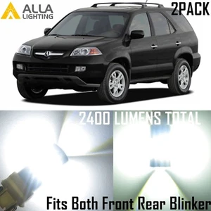 Alla Lighting LED Front Rear Turn Signal/Brake Light 7440NA White Bulb for Acura - Picture 1 of 9