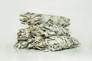 California White Sage Smudge Incense 4" - 5" Bundle (8 pcs) #JC-7 - Picture 1 of 4