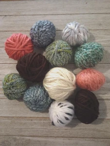 crochet knit bulky yarn misc mixed lot 12pc partial balls 9.0 total ounce - Picture 1 of 2