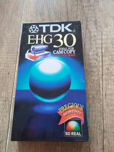 TDK E-HG30 30 Minuten VHS Leer Videokassette Tape Extra High Grade NEU - Bild 1 von 4