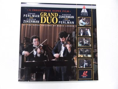 12" Laserdisc Itzhak Perlman Pinchas Zukerman Grand Duo Video OOP Live in London - Image 1 of 4