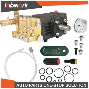 Labwork 3600 PSI 4.9GPM Pressure Power Washer Pump 24mm Solid Shaft Belt Drive - Picture 1 of 24