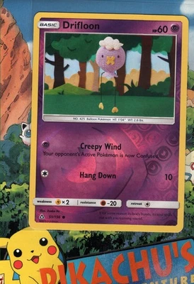 Pokémon TCG Drifloon 51/156 Reverse Holo Sun & Moon Ultra Prism  NM/M - Image 1 of 2
