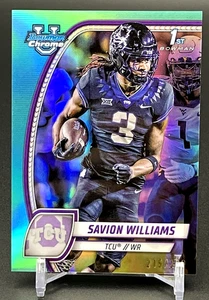 Bowman University 2024 cromo - Savion Williams #160 refractor acuático/299 (RC) - Imagen 1 de 3