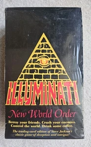 1994 Illuminati New World Order New Sealed Box Rare 16 Card Packs Steve Jackson - Picture 1 of 10