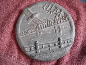 Isabel Bloom Signed Larger Eagle Plaque Art Sculpture - Picture 1 of 8