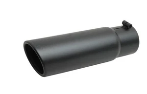 Gibson Performance 4" Black Ceramic 304 Stainless Exhaust Tip 500640-B - Picture 1 of 1