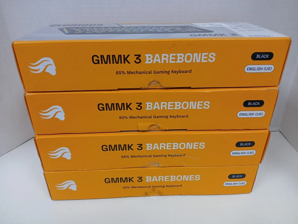 Lot of 4 Glorious GMMK 3 Barebone 65% Mechanical Keyboards *FOR PARTS*  #1 - Image 1 of 1