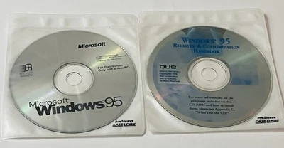 Microsoft Windows 95 OEM CD + Windows 95 Registry & Customization Handbook Disc - Image 1 of 4