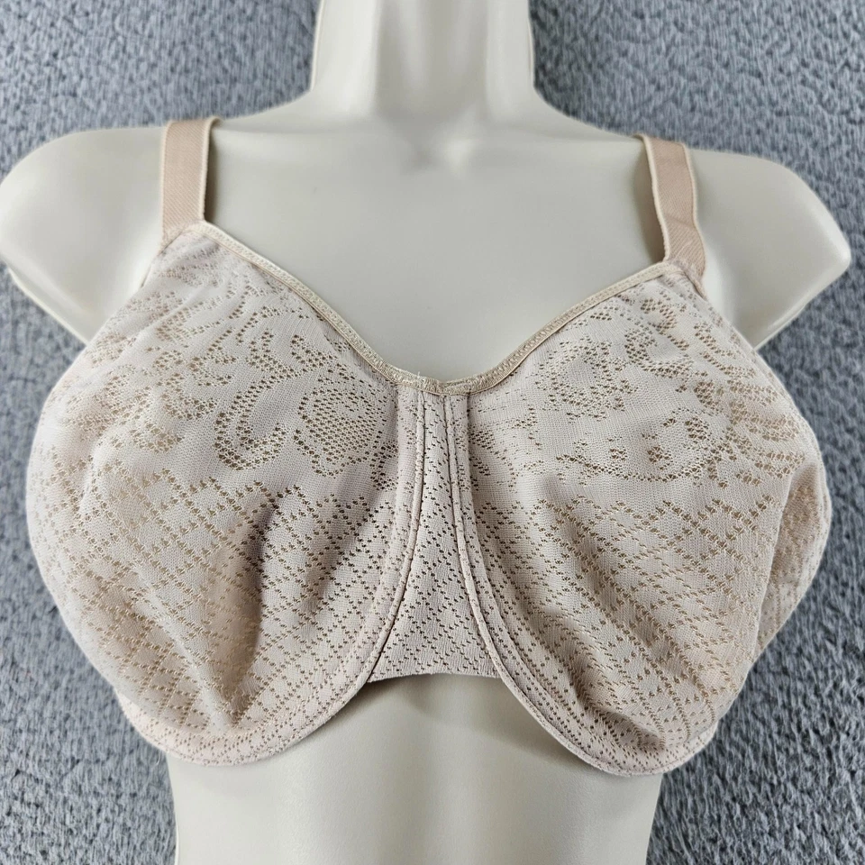 Wacoal Bra 32H Beige Visual Effects Minimizer Slimming Unlined Underwire 857210 - Image 1 of 4