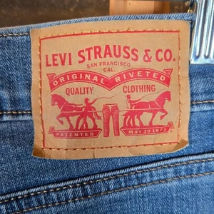 Levi Strauss Boyfriend Jeans Womens W27 L27 Blue Denim Classic Fit - Picture 1 of 5