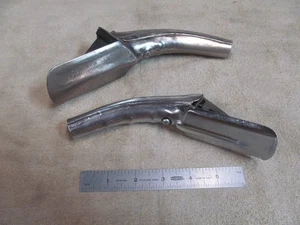 (2) USED VINTAGE METAL SELF-PIRCING OIL CAN POUR SPOUTS, J-MARK MODEL NO 1. - Picture 1 of 7