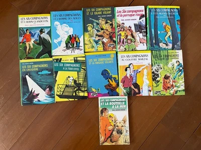 Lot de 11 livres Les six compagnons Paul-Jacques Bonzon Bibilothèque verte - Photo 1/4