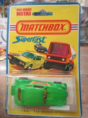 Matchbox Lesney Superfast Series No. 43 Dragon Wheels Volkswagen Beetle Green - Image 1 of 3