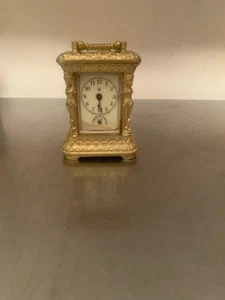 Kleine antike Ansonia Kutschenuhr - EOx o5 - Bild 1 von 5