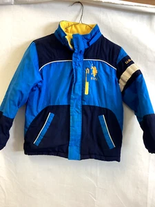 US Polo Association Boys Blue Winter Zip Jacket sz 7 - Picture 1 of 8