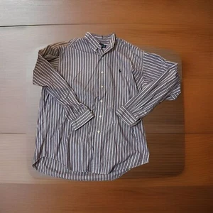 Ralph Lauren blau rot und weiß Langarm Hemd Fit - Größe L - Bild 1 von 1