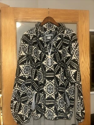 Vintage 90’s KAELIN Women’s Ski Jacket Fleece Pullover 1/2 Zip Geometric Size L - Image 1 of 4