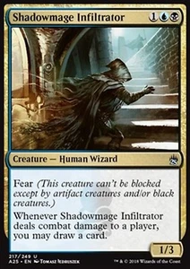 MRM ENGLISH 4x Infiltrateur ombremage - Shadowmage Infiltrator MTG Magic M25 - Picture 1 of 1