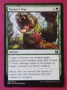 Magic The Gathering DUEL DECKS ELVES VS INVENTORS NATURE'S WAY green card MTG - Picture 1 of 2