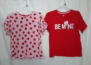 GIRLS NWOT HEART SHIRT SETS SIZE 18, 14-16 OR 10-12 - Picture 1 of 1