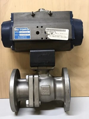 Bi-Torq IS2PF Actuator & 1.5" CF8M SS Split Body 150# Flanged Ball Valve IS-2PF - Image 1 of 4