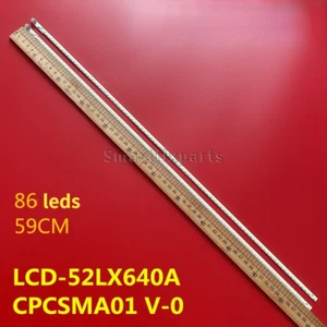 2Pcs LED Strips for Sharp LCD-52NX265A 52LX640A SLED_2011SSP52_5630_R86/L86_NNS - Picture 1 of 4