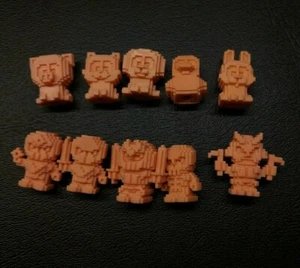 Culture Pirates Glyos Bitfigs Ninja & Animal Series Flesh Set Mini Figures - Picture 1 of 3