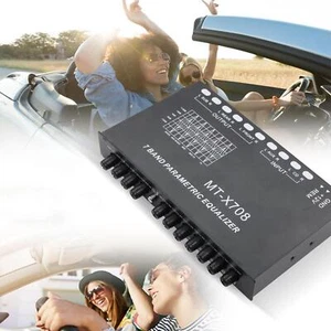 7 Band Equalizer 12V Subwoofer Output Aluminum Shell Car - Picture 1 of 7